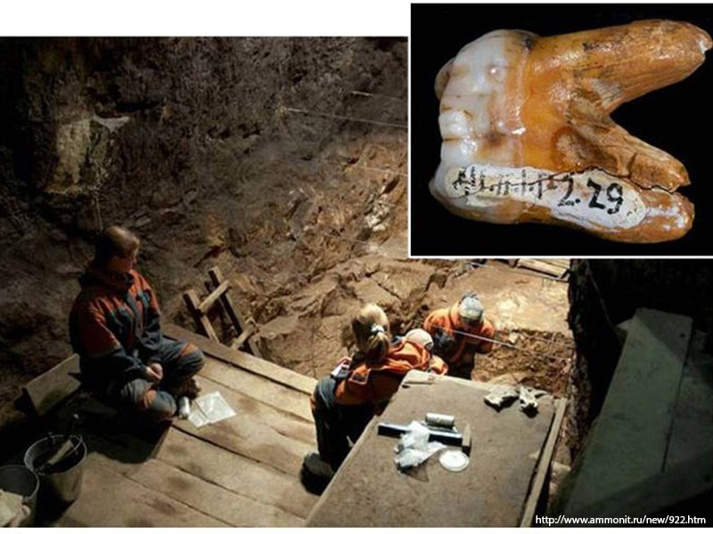 Работа археологов в Денисовой пещере